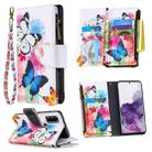 For Samsung Galaxy S20 Ultra Colored Drawing Pattern Zipper Horizontal Flip Leather Case with Holder & Card Slots & Wallet(Two Butterflies) - 1