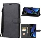 For OPPO K11x Leather Phone Case(Black) - 1