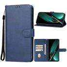 For OPPO K11 Leather Phone Case(Blue) - 1