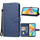 For OPPO A38 Leather Phone Case(Blue) - 1