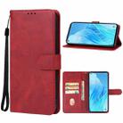 For OPPO Reno9 A/Reno 7 A Japan version Leather Phone Case(Red) - 1