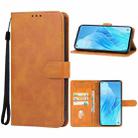 For OPPO Reno9 A/Reno 7 A Japan version Leather Phone Case(Brown) - 1