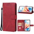 For OPPO A2 Pro Leather Phone Case(Red) - 1