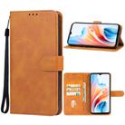 For OPPO A2x Leather Phone Case(Brown) - 1