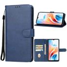 For OPPO A2x Leather Phone Case(Blue) - 1