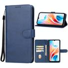 For OPPO A2m Leather Phone Case(Blue) - 1