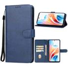 For OPPO A2 Leather Phone Case(Blue) - 1