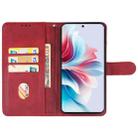 For OPPO F25 Pro Leather Phone Case(Red) - 3