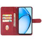 For OPPO A60 Leather Phone Case(Red) - 3