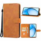 For OPPO A60 Leather Phone Case(Brown) - 1