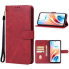 For OPPO A1i 5G Leather Phone Case(Red) - 1