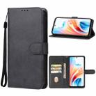 For OPPO A1i 5G Leather Phone Case(Black) - 1