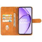 For OPPO A3 Pro India Leather Phone Case(Brown) - 3