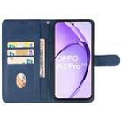 For OPPO A3 Pro India Leather Phone Case(Blue) - 3