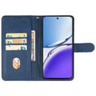 For OPPO A3 Leather Phone Case(Blue) - 3