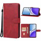 For OPPO Reno12 F 4G Leather Phone Case(Red) - 1