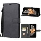 For vivo V29 Leather Phone Case(Black) - 1