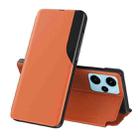 For Xiaomi Poco F5 Attraction Flip Holder Leather Phone Case(Orange) - 1