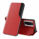 For Xiaomi Poco F5 Pro Attraction Flip Holder Leather Phone Case(Red) - 1