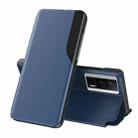 For Xiaomi Poco F5 Pro Attraction Flip Holder Leather Phone Case(Blue) - 1