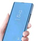 For Xiaomi Poco F5 Pro Plated Mirror Kickstand Flip Leather Phone Case(Blue) - 4