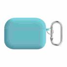 For AirPods Pro 2 PC Lining Silicone Bluetooth Earphone Protective Case(Ice Blue) - 1