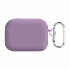 For AirPods Pro 2 PC Lining Silicone Bluetooth Earphone Protective Case(Blackcurrant) - 1