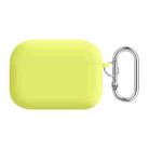 For AirPods Pro 2 PC Lining Silicone Bluetooth Earphone Protective Case(Shiny Yellow) - 1