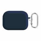 For AirPods Pro 2 PC Lining Silicone Bluetooth Earphone Protective Case(Midnight Blue) - 1