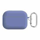 For AirPods Pro 2 PC Lining Silicone Bluetooth Earphone Protective Case(Lavender Grey) - 1