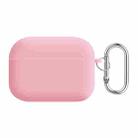 For AirPods Pro PC Lining Silicone Bluetooth Earphone Protective Case(Pink) - 1