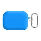 For AirPods Pro PC Lining Silicone Bluetooth Earphone Protective Case(Wave Blue) - 1