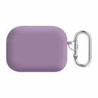 For AirPods Pro PC Lining Silicone Bluetooth Earphone Protective Case(Blackcurrant) - 1