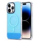 For iPhone 14 Pro Max PC + TPU IMD MagSafe Magnetic Phone Case(Blue) - 1