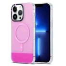 For iPhone 13 Pro PC + TPU IMD MagSafe Magnetic Phone Case(Pink) - 1