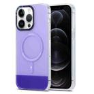 For iPhone 12 Pro PC + TPU IMD MagSafe Magnetic Phone Case(Purple) - 1
