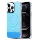 For iPhone 12 Pro PC + TPU IMD MagSafe Magnetic Phone Case(Blue) - 1