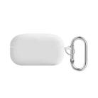 For Samsung Galaxy Buds Live / Buds2 Pro PC Lining Silicone Bluetooth Earphone Protective Case(White) - 1