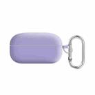 For Samsung Galaxy Buds Live / Buds2 Pro PC Lining Silicone Bluetooth Earphone Protective Case(Light Purple) - 1