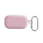 For Samsung Galaxy Buds Live / Buds2 Pro PC Lining Silicone Bluetooth Earphone Protective Case(Sandy Pink) - 1