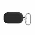 For Samsung Galaxy Buds Live / Buds2 Pro PC Lining Silicone Bluetooth Earphone Protective Case(Black) - 1