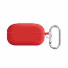 For Samsung Galaxy Buds Live / Buds2 Pro PC Lining Silicone Bluetooth Earphone Protective Case(Red) - 1