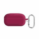 For Samsung Galaxy Buds Live / Buds2 Pro PC Lining Silicone Bluetooth Earphone Protective Case(Rose Red) - 1