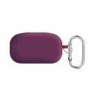 For Samsung Galaxy Buds Live / Buds2 Pro PC Lining Silicone Bluetooth Earphone Protective Case(Rose Purple Red) - 1