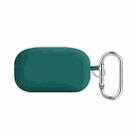 For Samsung Galaxy Buds Live / Buds2 Pro PC Lining Silicone Bluetooth Earphone Protective Case(Dark Green) - 1