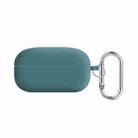 For Samsung Galaxy Buds Live / Buds2 Pro PC Lining Silicone Bluetooth Earphone Protective Case(Pine Needle Green) - 1