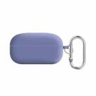 For Samsung Galaxy Buds Live / Buds2 Pro PC Lining Silicone Bluetooth Earphone Protective Case(Lavender Grey) - 1