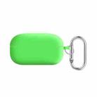 For Samsung Galaxy Buds Live / Buds2 Pro PC Lining Silicone Bluetooth Earphone Protective Case(Fluorescent Green) - 1