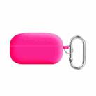 For Samsung Galaxy Buds Live / Buds2 Pro PC Lining Silicone Bluetooth Earphone Protective Case(Fluorescent Rose) - 1