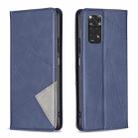 For Xiaomi Redmi Note 12S 4G / Note 11  Rhombus Texture Magnetic Leather Phone Case(Blue) - 1